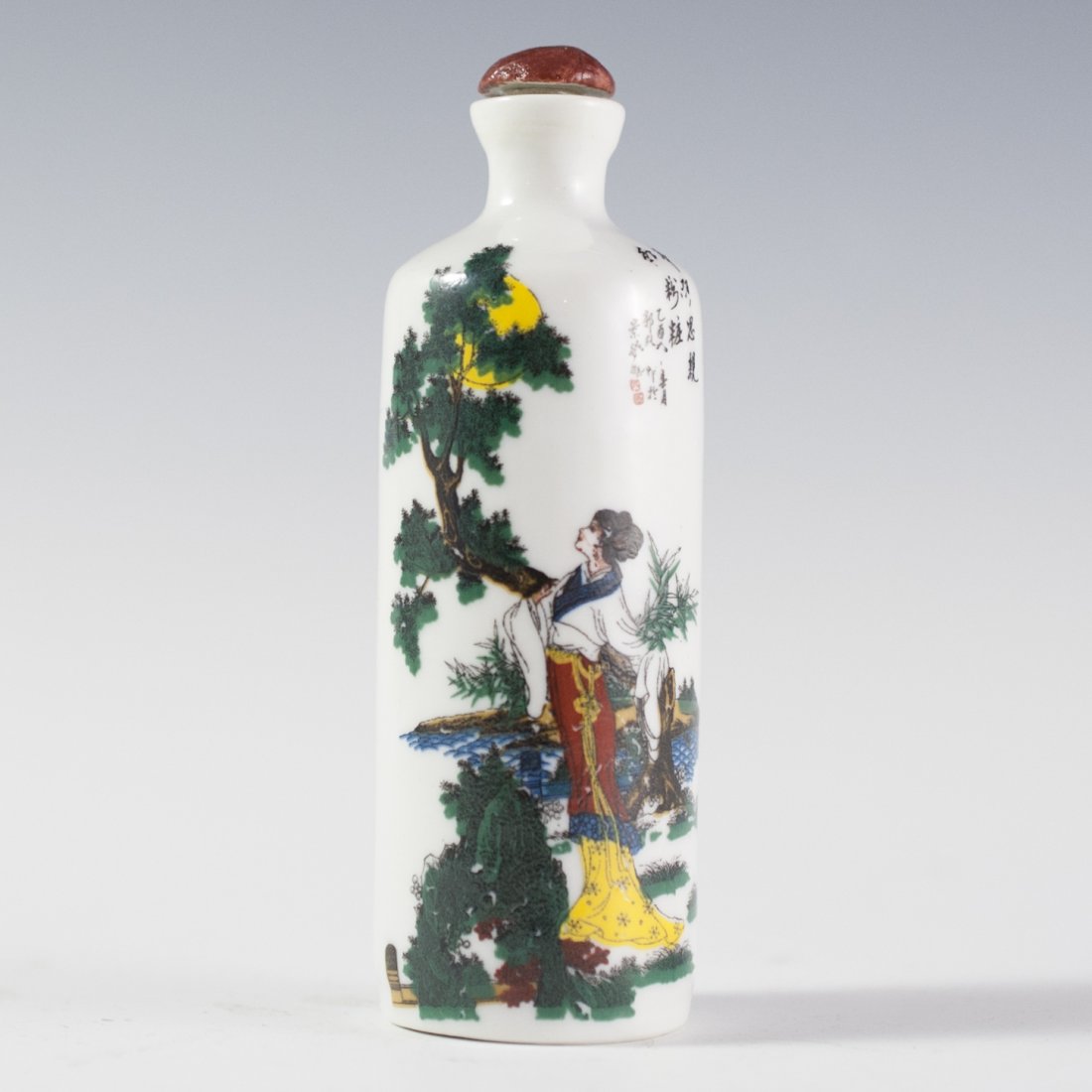 Handpainted Porcelain Snuff Bottle (1 of 3)