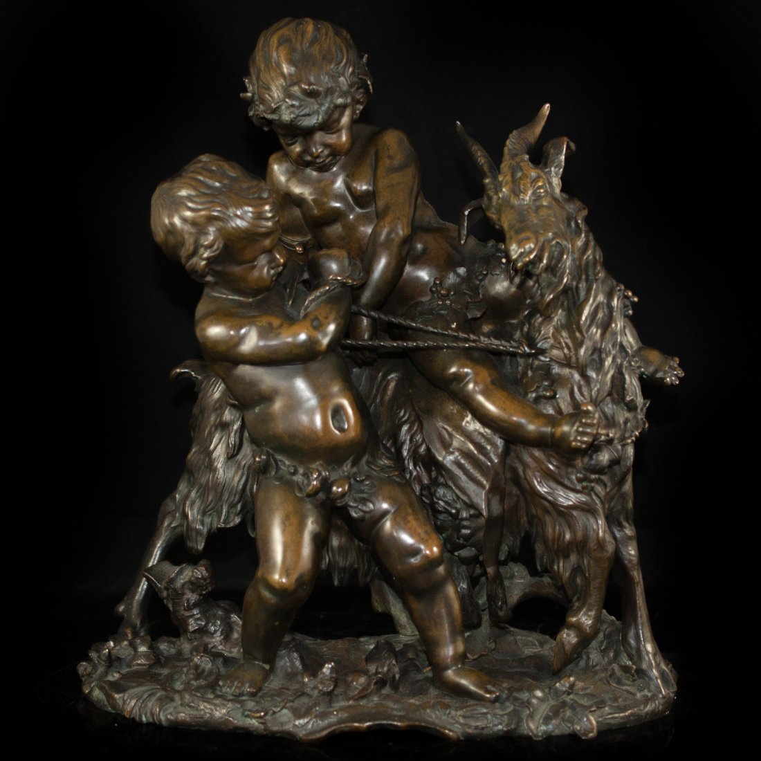 Claude Michel (French 1738-1814) Bronze: DESCRIPTION: Claude Michel Signed â€œClodionâ€ Prominent bronze Depicts two Cherubs resting. Cire De Bronzes Bruxelles Foundry CIRCA: Late 19th Early 20th ORIGIN: France DIMENSIONS: H: 18â€�