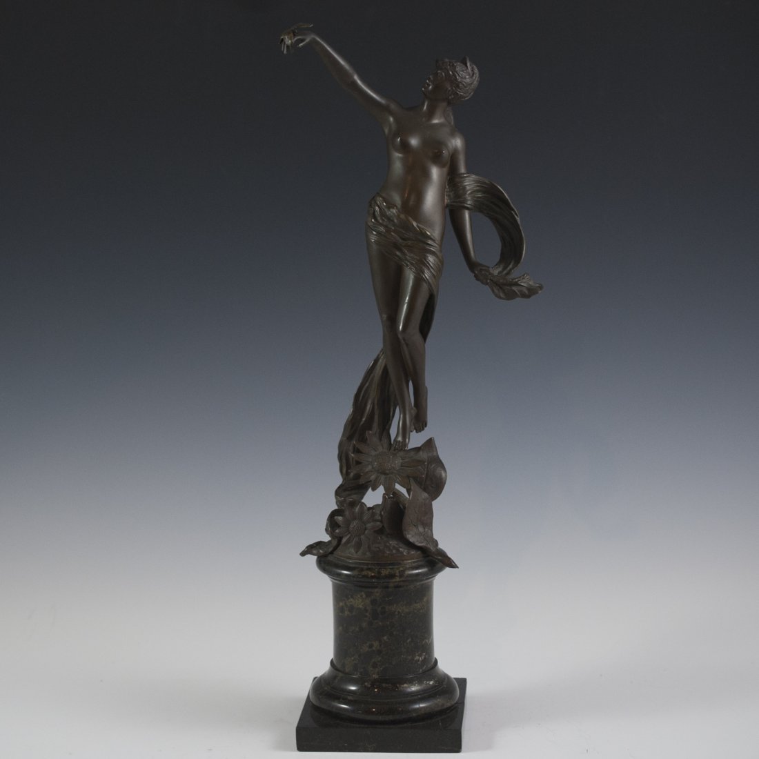 Franz Rosse(1858-1900) "Fairy & Butterfly" Bronze (1 of 7)
