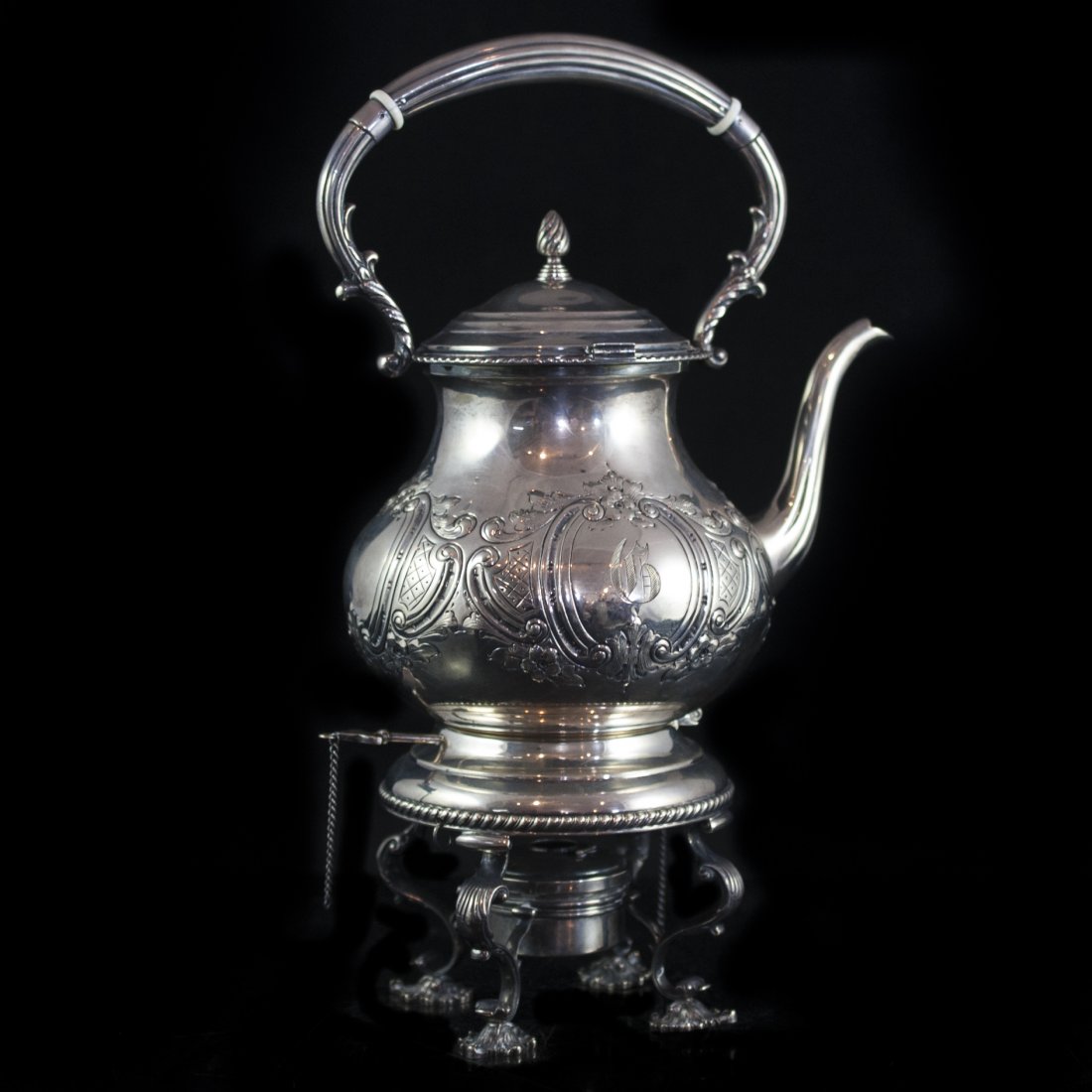 Michael Fina Sterling Tea Kettle & Warmer (1 of 5)