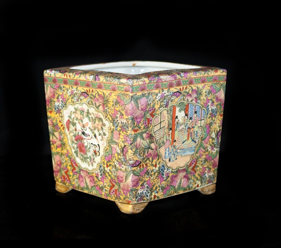 Chinese Porcelain Square Planter (1 of 4)