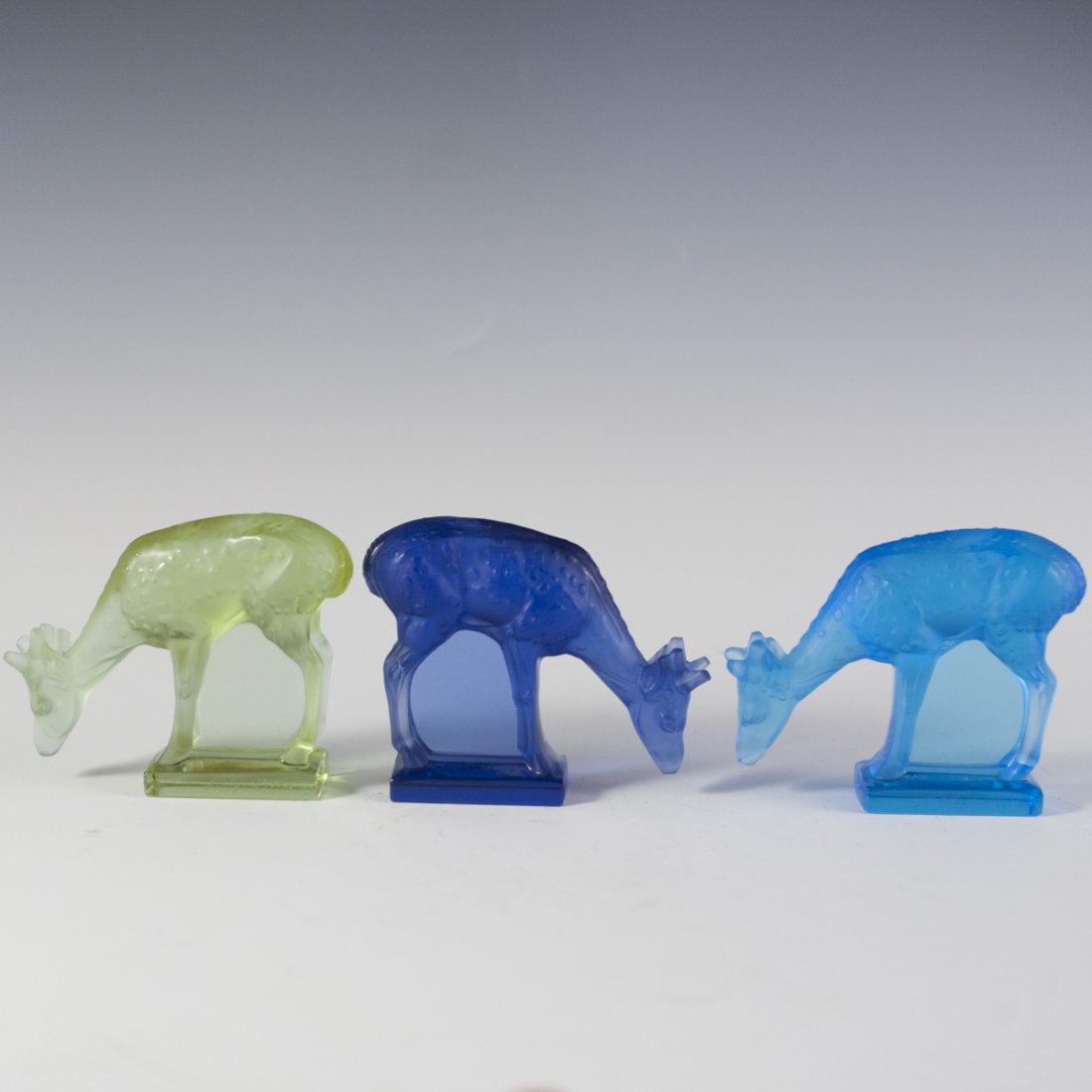 Lalique Frosted Crystal Deer Figurines (1 of 4)