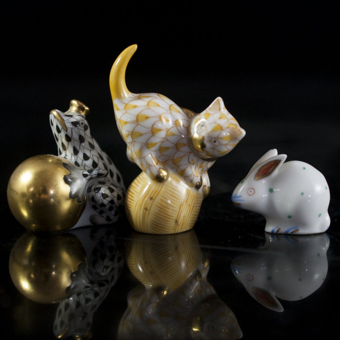 Herend Porcelain Animal Figurines (1 of 4)