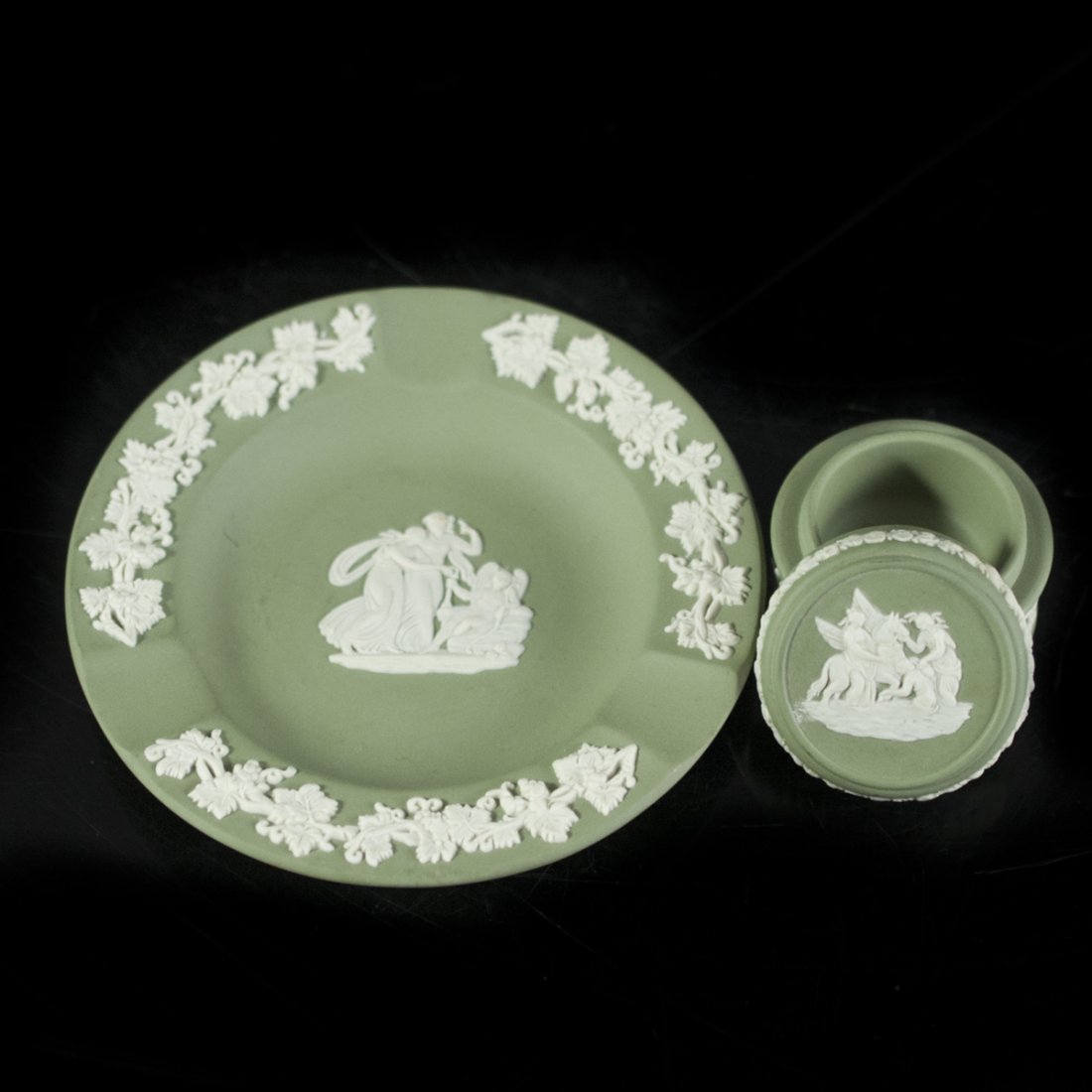 Wedgwood Green Jasperware Set (1 of 4)