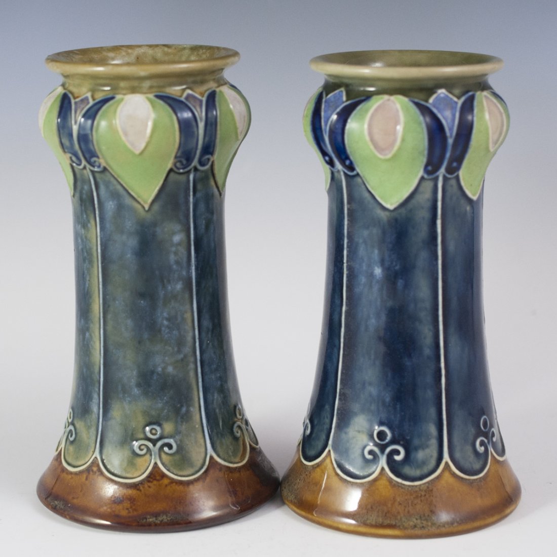 Art Nouveau Royal Doulton Stoneware Vases (1 of 3)