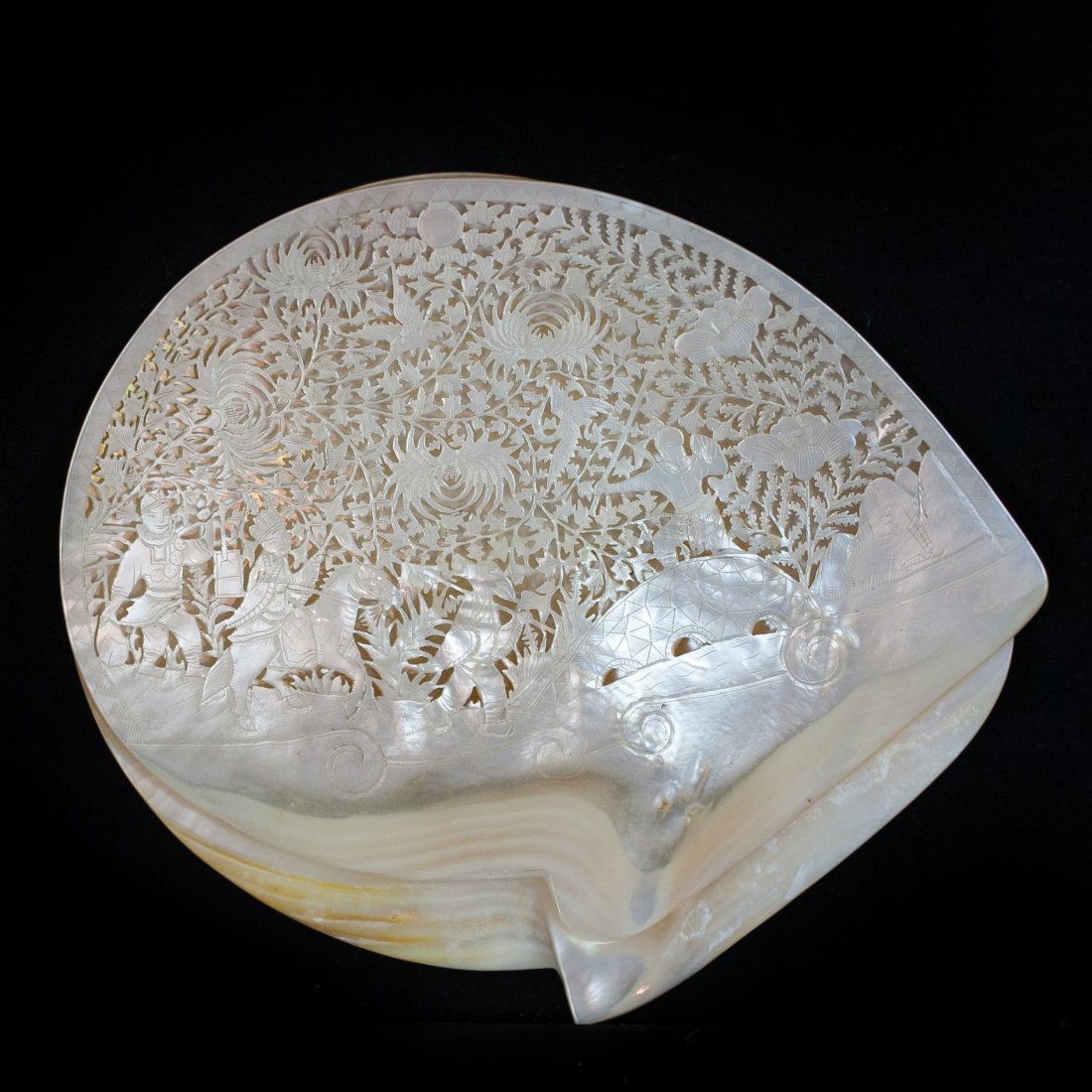 Hand Carved Mother Of Pearl Plates (1 of 5)