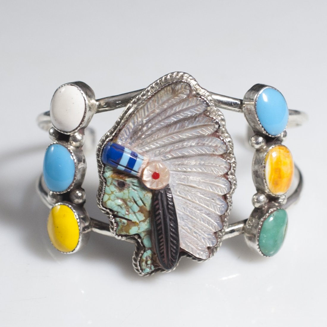 Native American Style Sterling & Semi-Precious Stone (1 of 4)