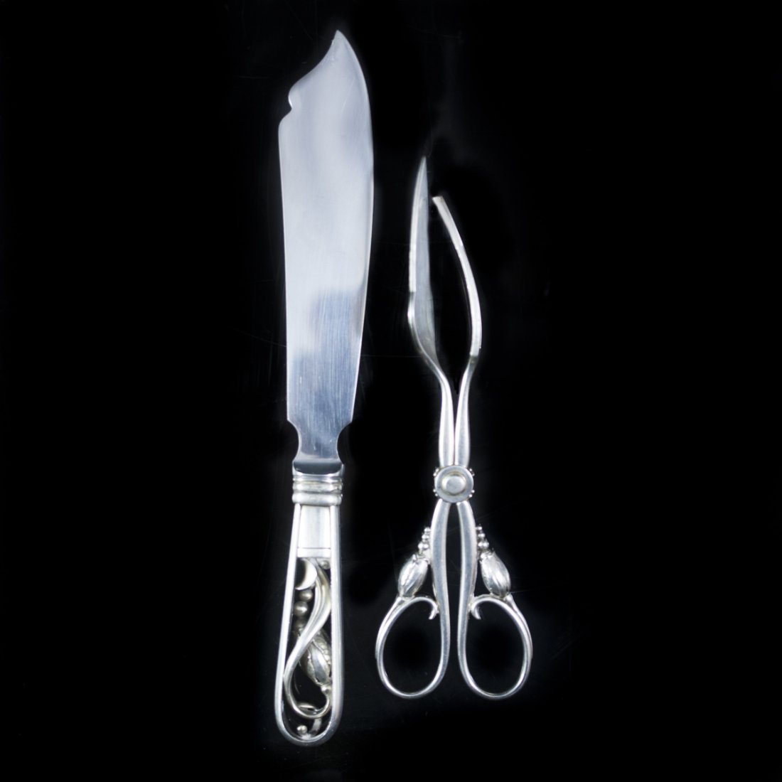 Georg Jensen Sterling Fish Service Set (1 of 5)