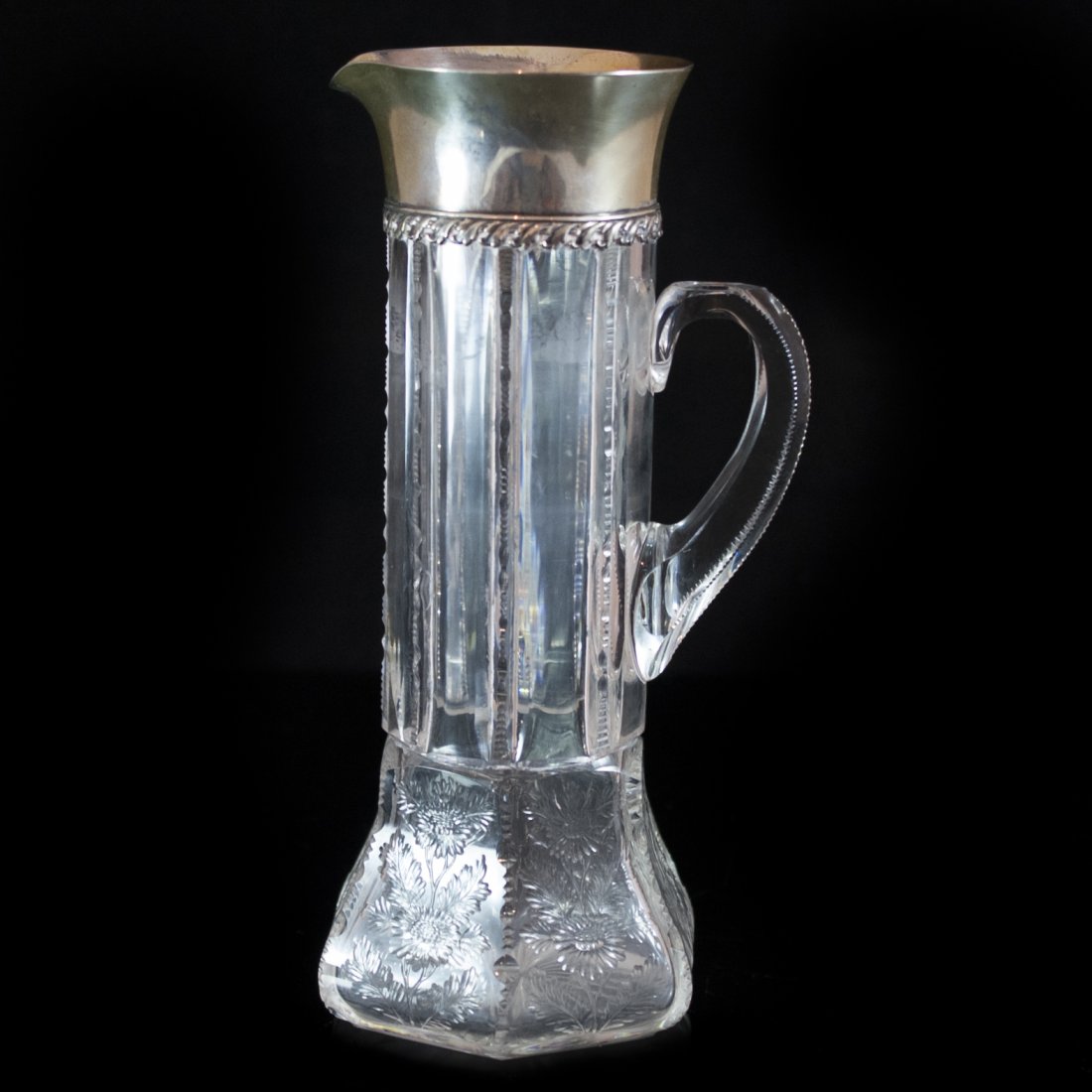 Tiffany & Co. Sterling & Crystal Pitcher (1 of 5)