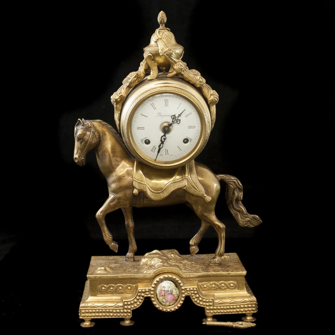 Dore Bronze Imperial Mantel Clock (1 of 8)