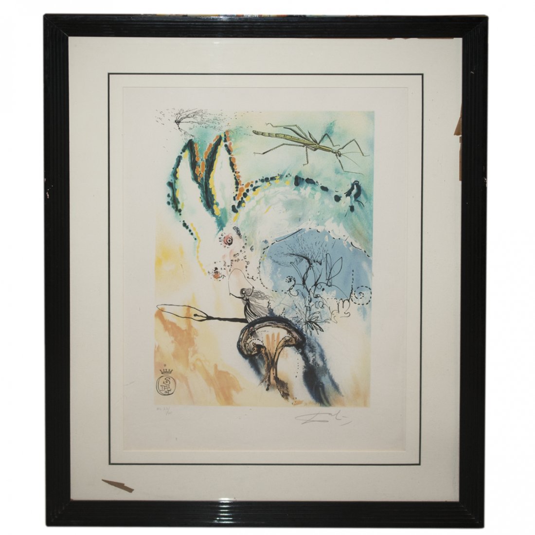 Salvador Dali Lithograph "Down The Rabbit Hole" (1 of 5)