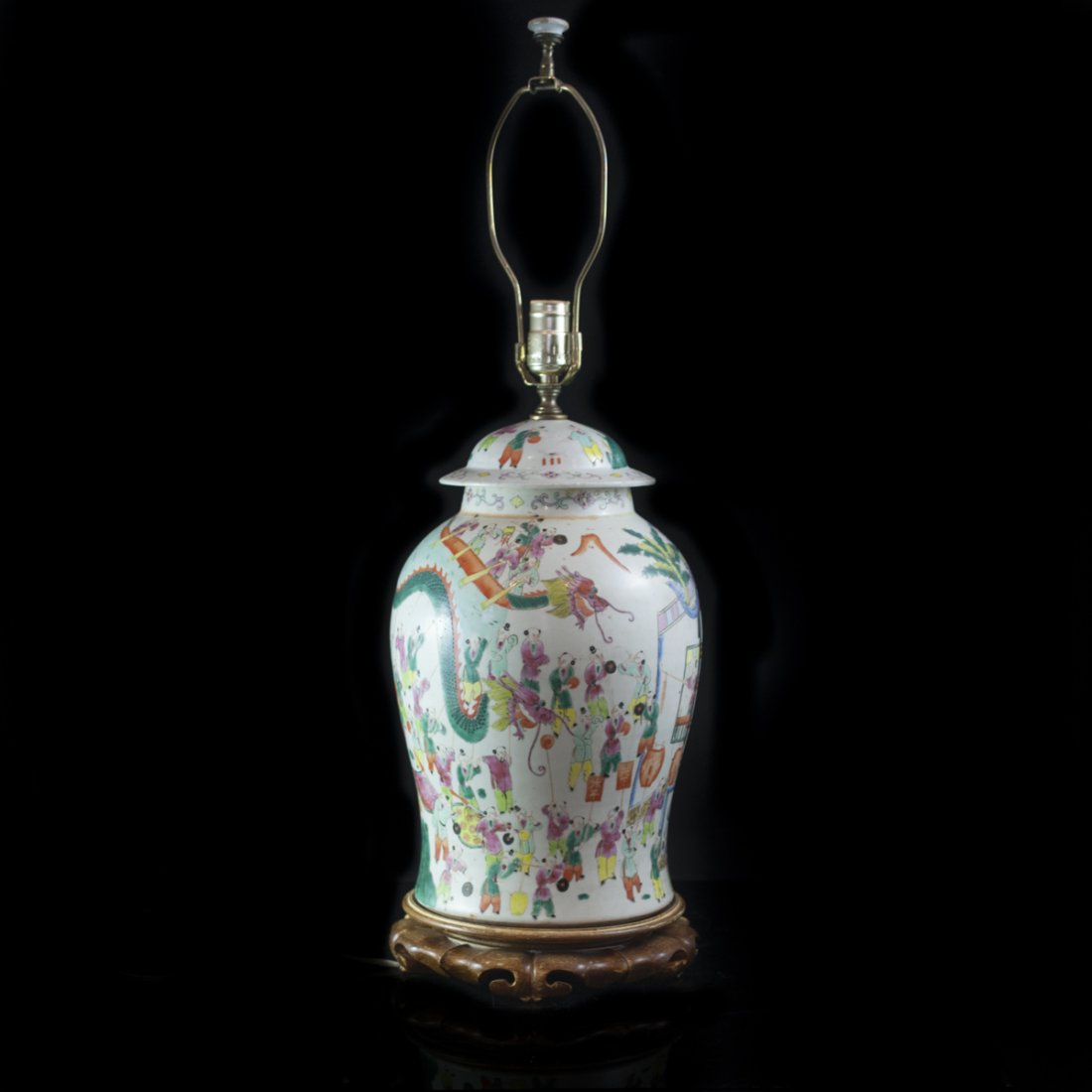 Antique Converted Chinese Porcelain Urn (1 of 4)