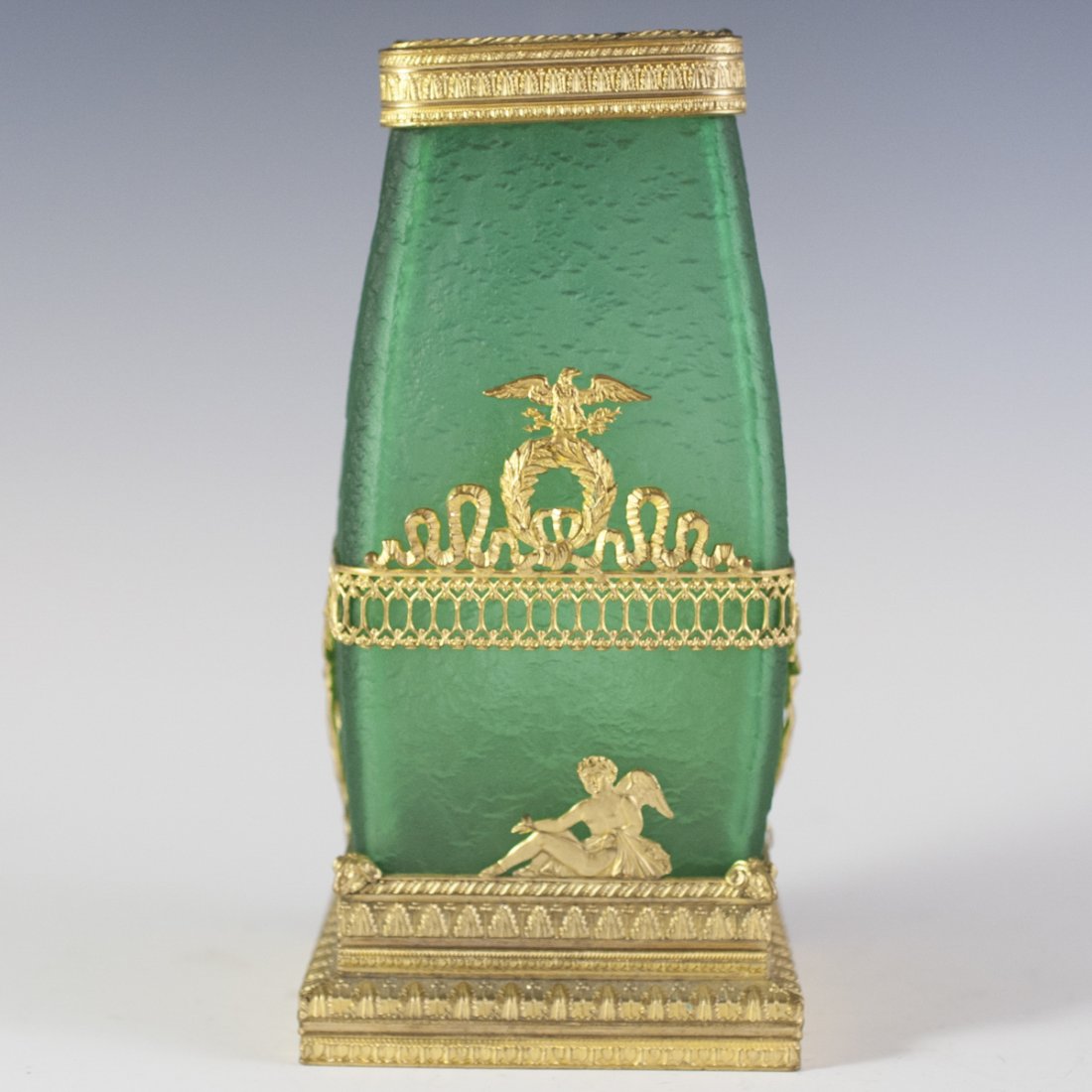 Crystal & Dore Bronze Vase (1 of 2)