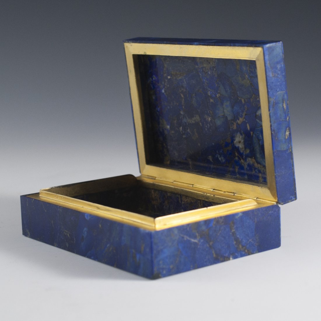 Antique Italian Lapis Lazuli & 800 Silver Box (1 of 5)