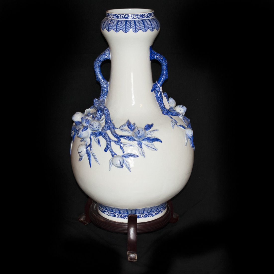 Large White Ceramic Vase (1 of 4)