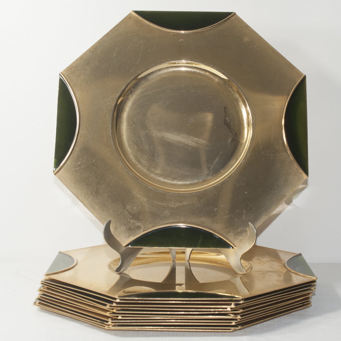 Italian Enameled Brass Dishes (1 of 3)