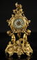 Antique Figural Dore Bronze Clock