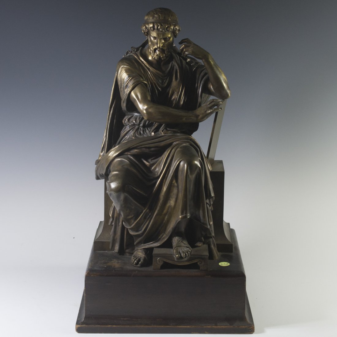 Signed Greco-Roman Motif Bronze (1 of 8)