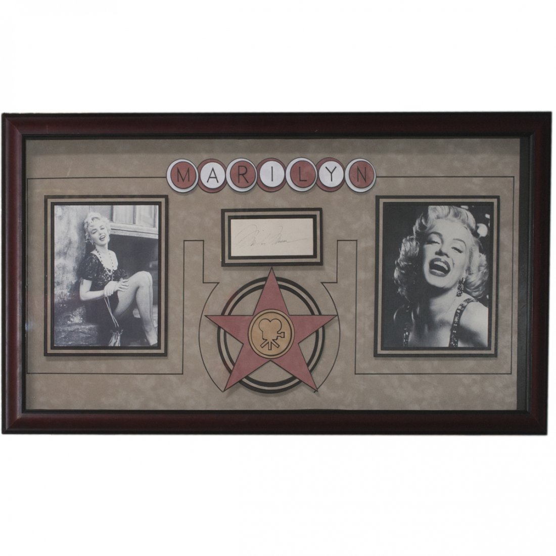 Framed Marilyn Monroe Signature (1 of 3)