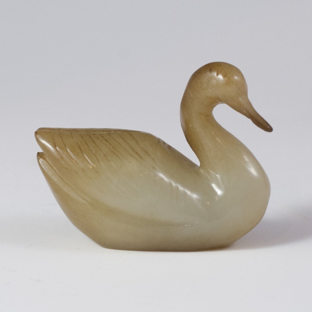 Miniature Antique Jade Swan (1 of 5)