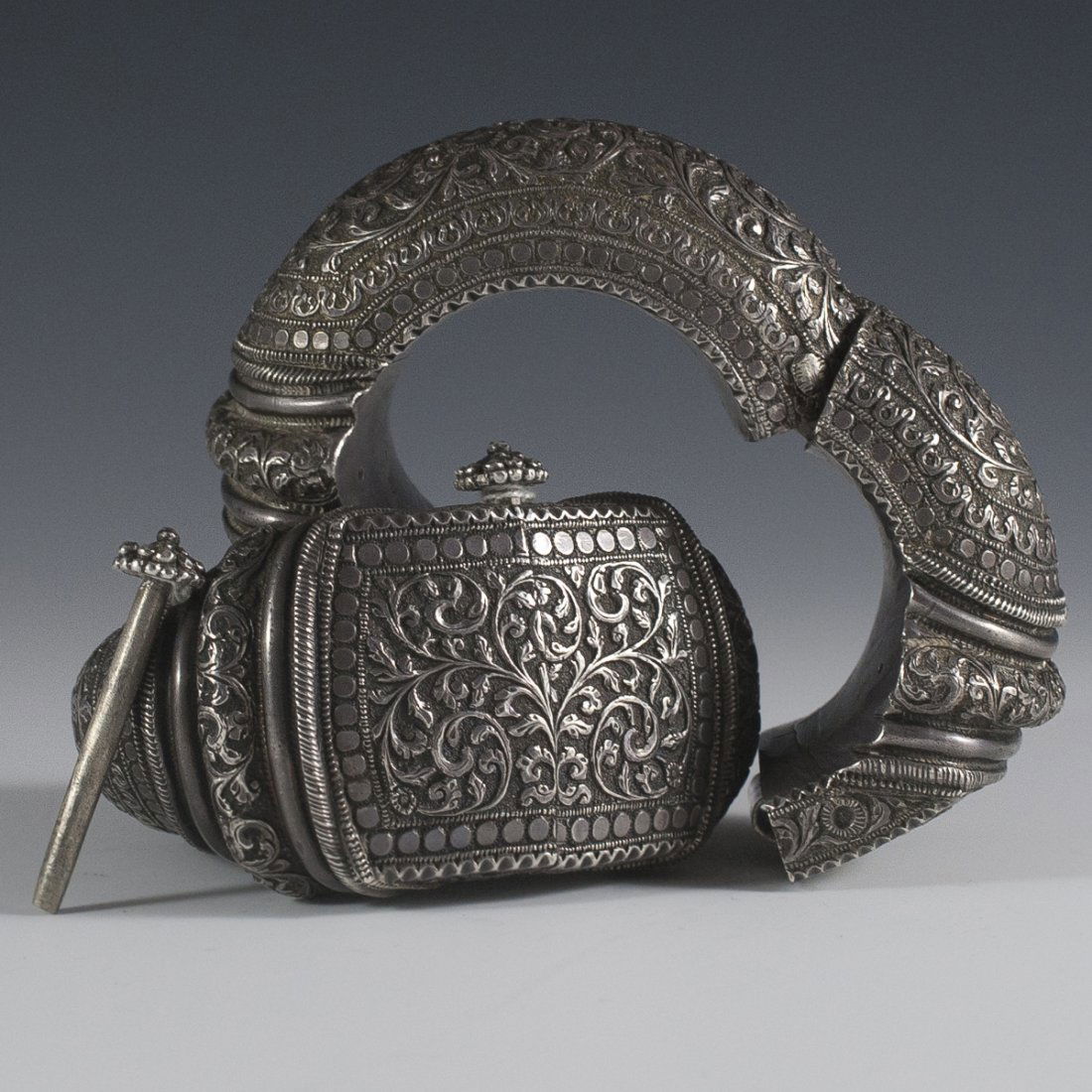 Pair of North African Islamic Silver Bracelets. (1 of 9)