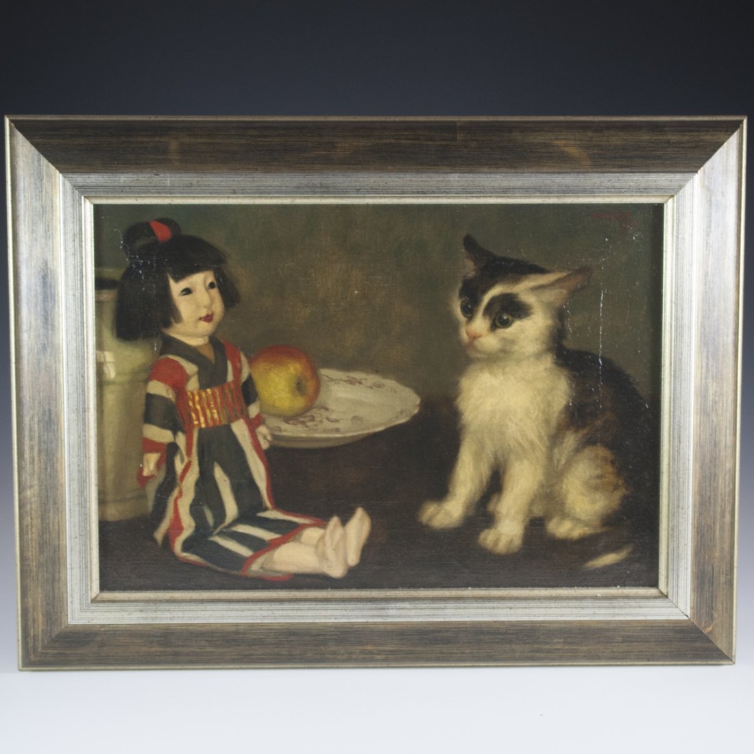 Antique Oil on Canvas "H Meyer" (1 of 4)