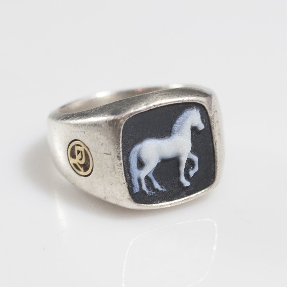 David Yurman Sterling & Gold Ring (1 of 4)