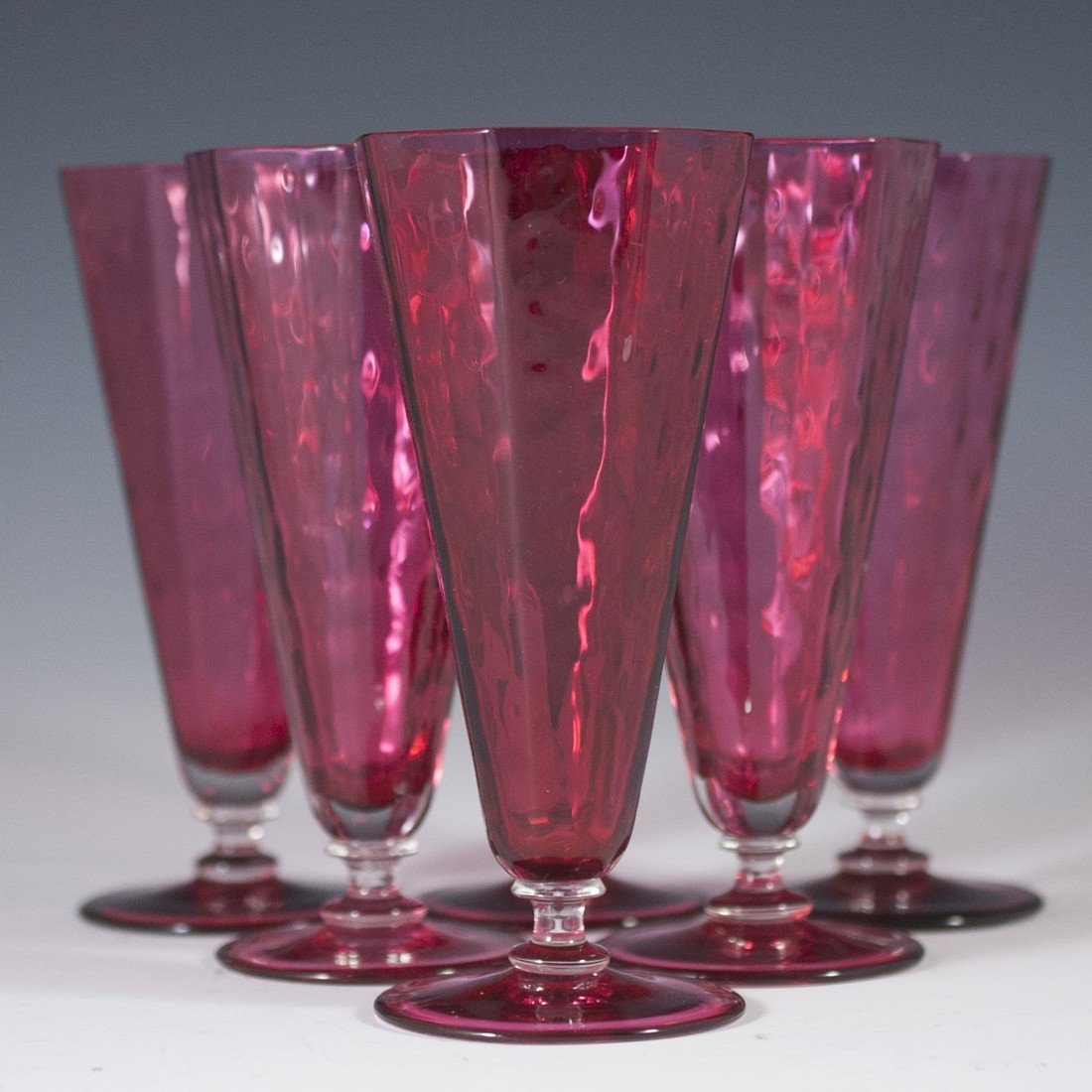 Cranberry Glass Cups (1 of 4)