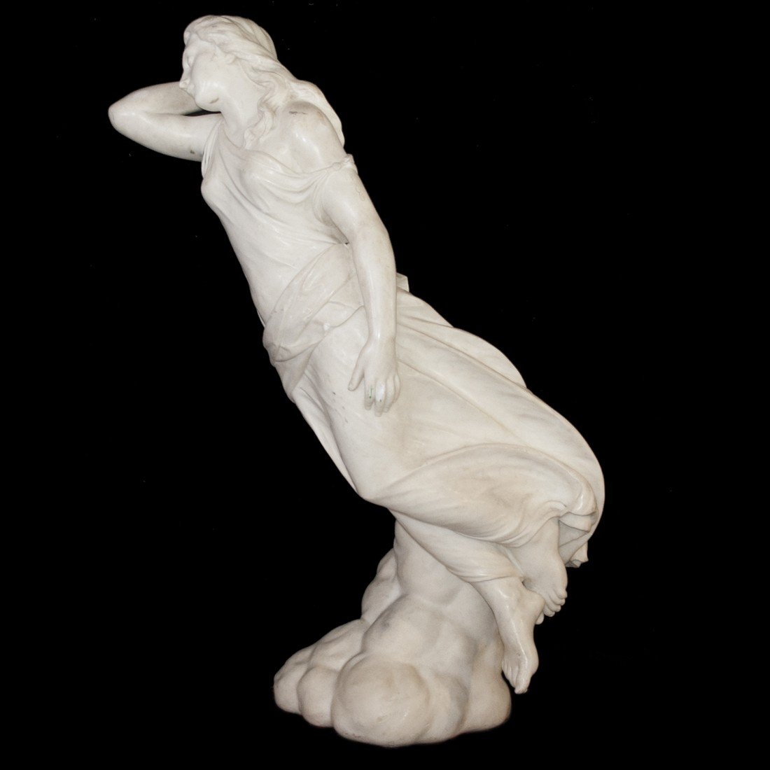 Italian White Marble Sculpture Signed: "T. Fabiani" (1 of 9)