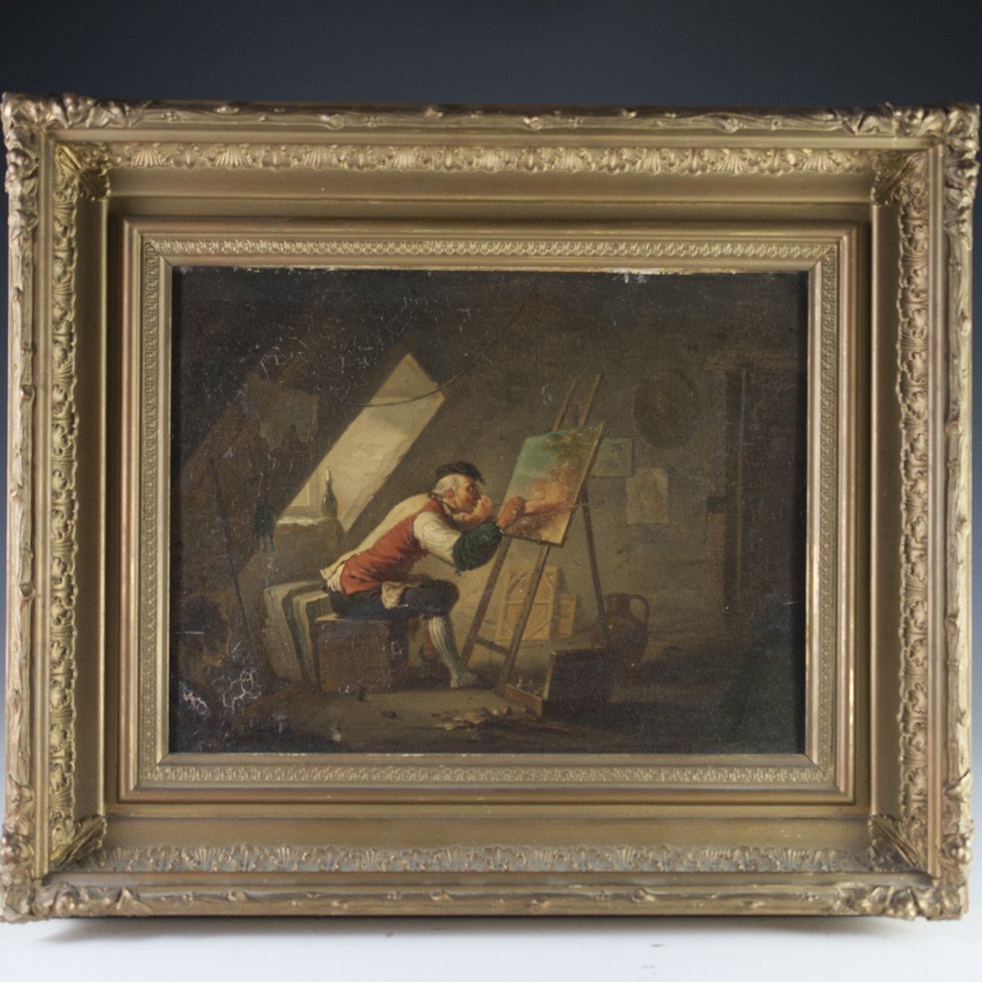 Antique 18th Ct. Oil on Panel (1 of 5)