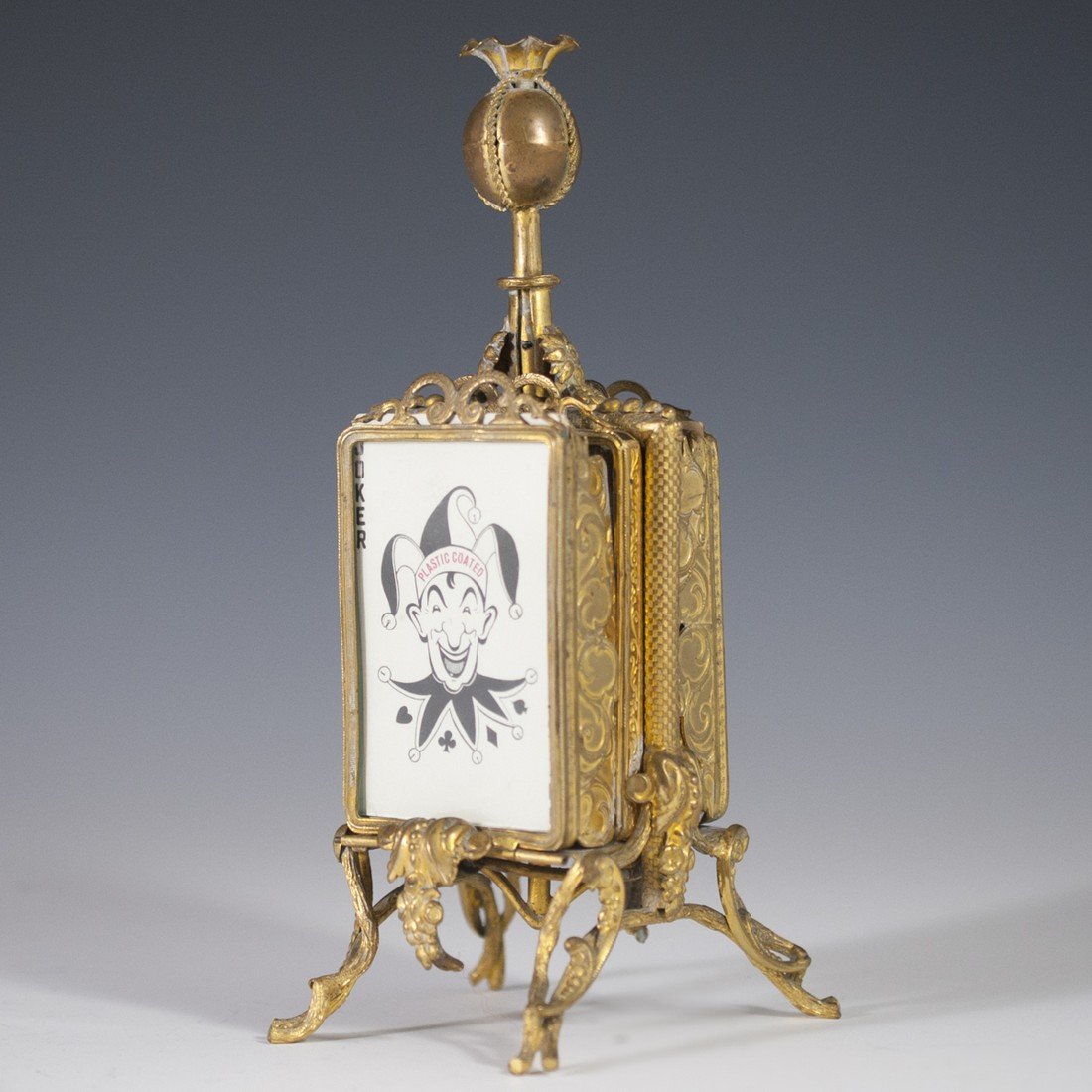 Antique Brass Playing Card Holder (1 of 5)