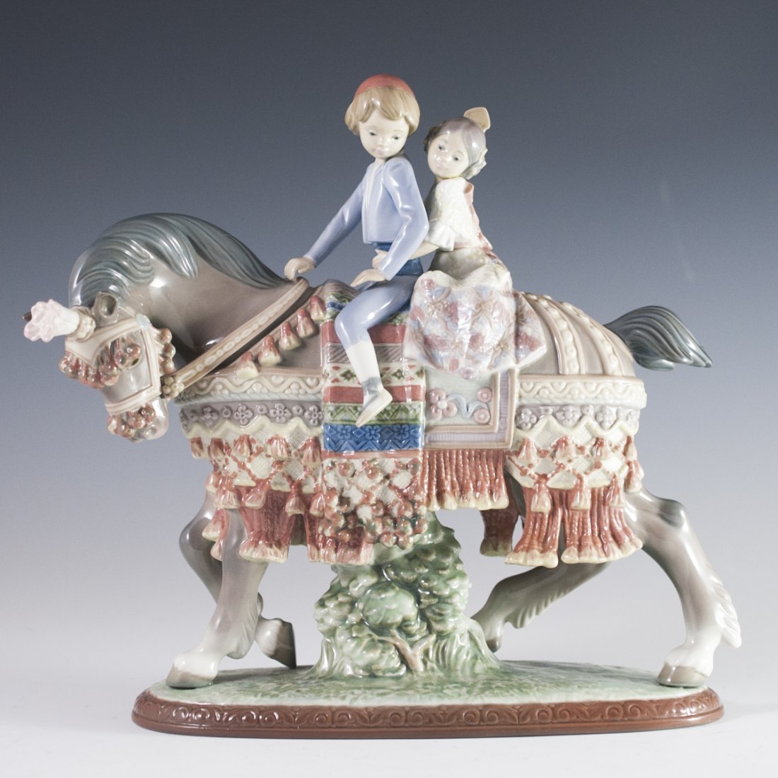 Lladro "Valencian Children on Horse"