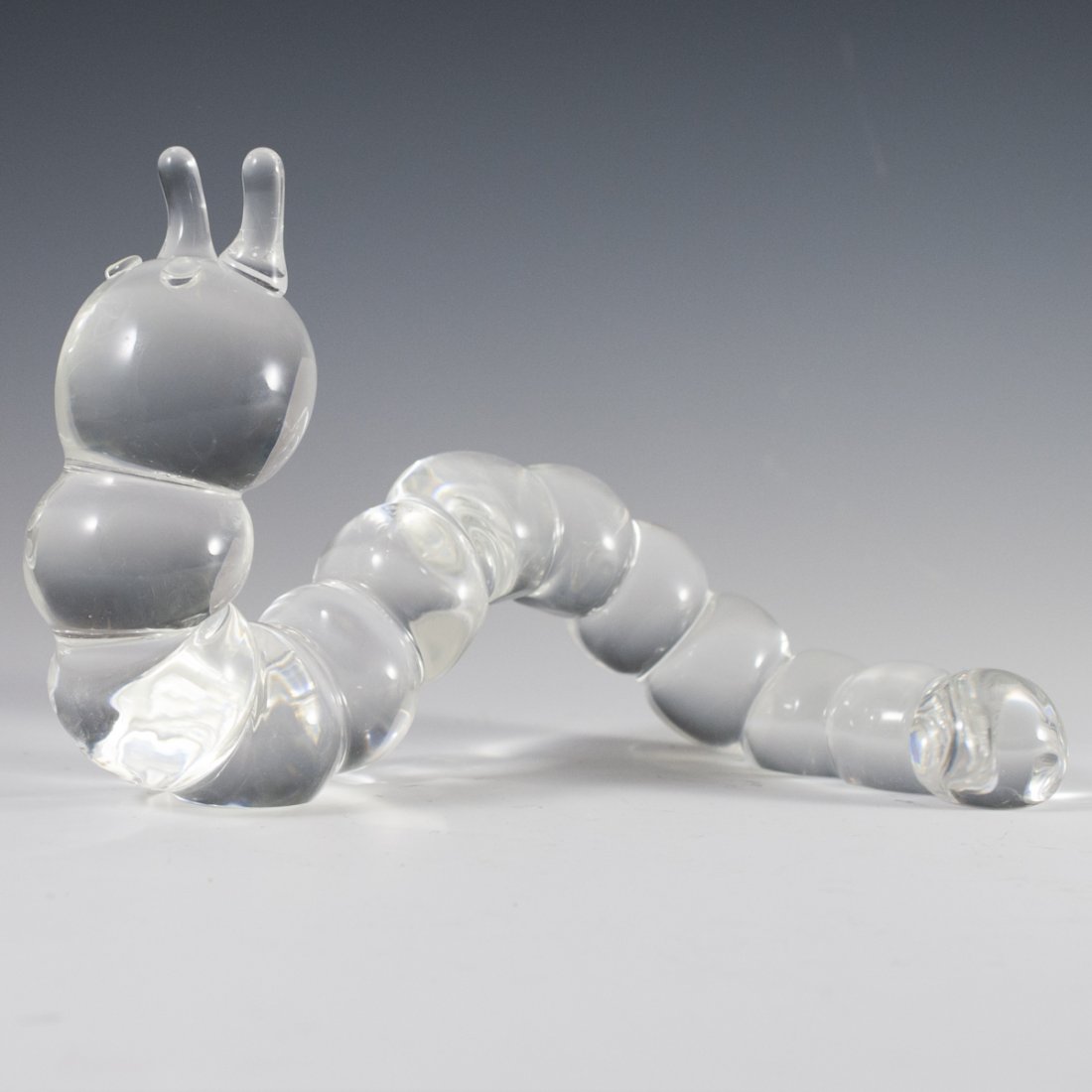 Large Steuben Crystal Caterpillar (1 of 3)