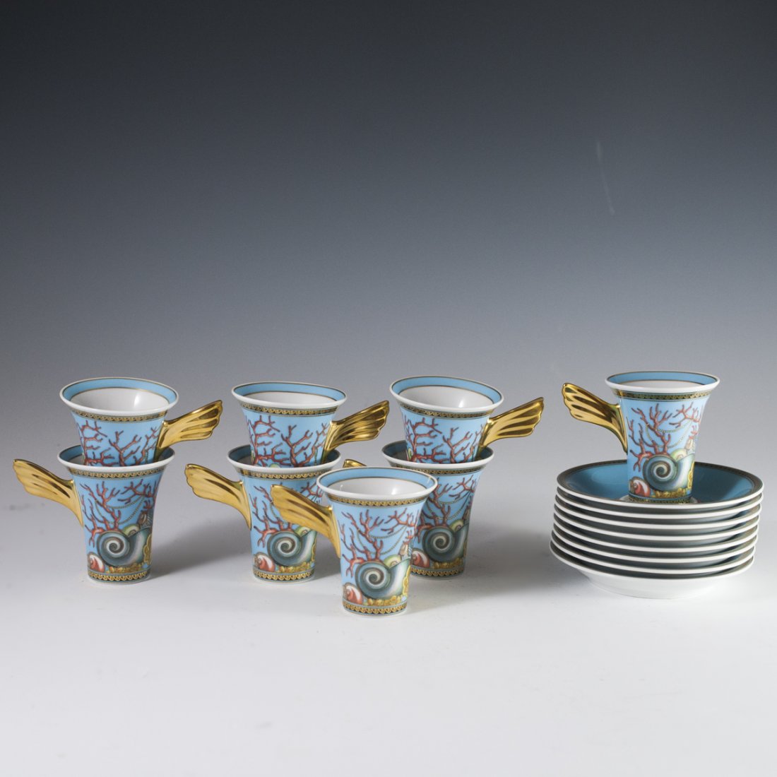 Rosenthal Versace "Les Tresors de la Mer" Demitasse Set (1 of 6)