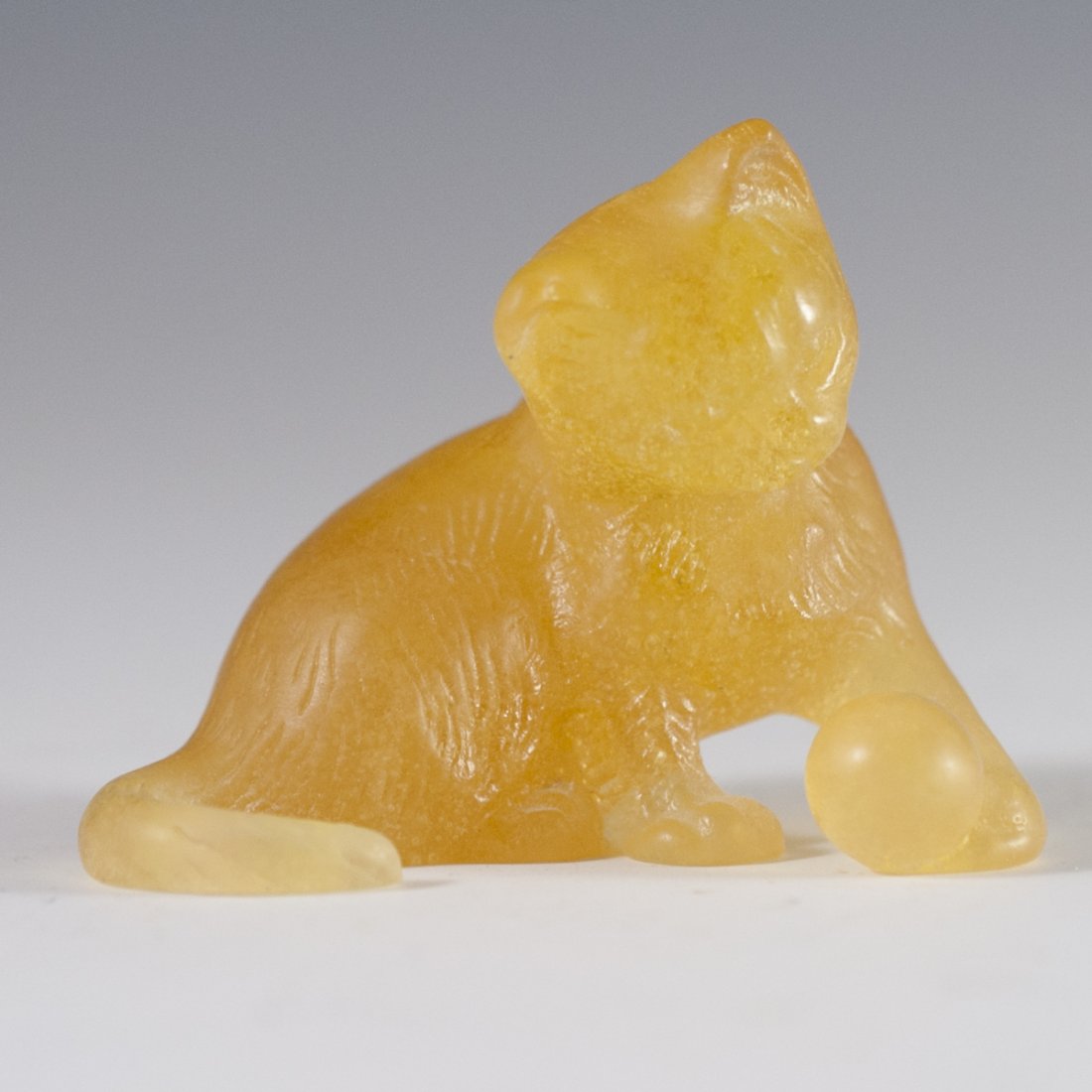 Daum Pate De Verre Kitten Figurine (1 of 4)