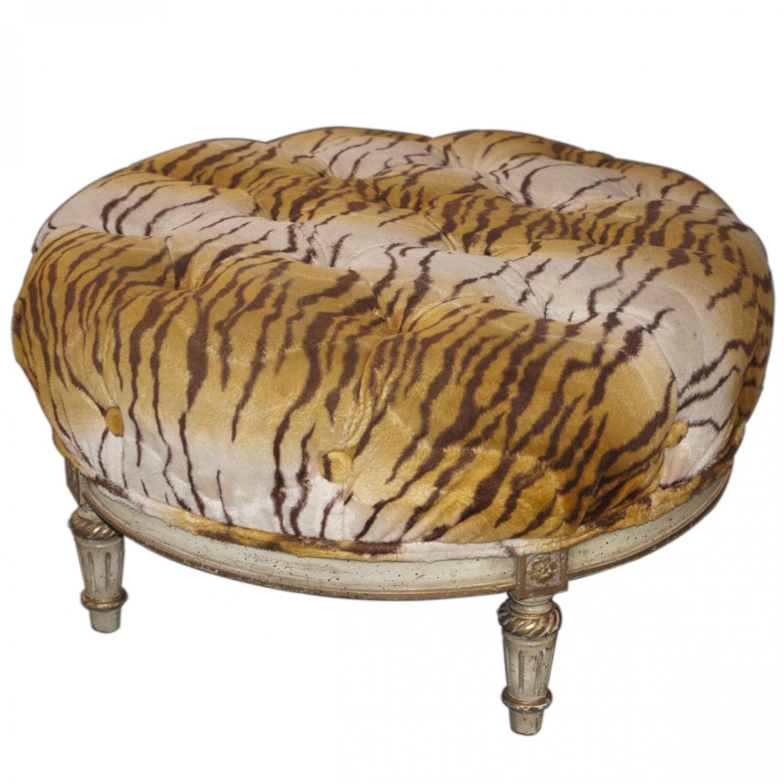 Antique Wooden Ottoman (1 of 3)