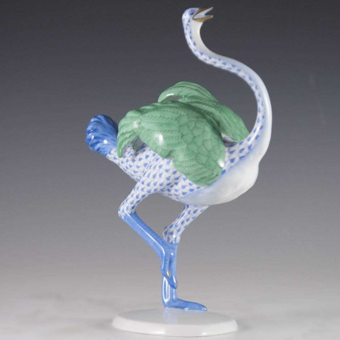 Herend Fishnet "First Edition" Porcelain Ostrich (1 of 6)