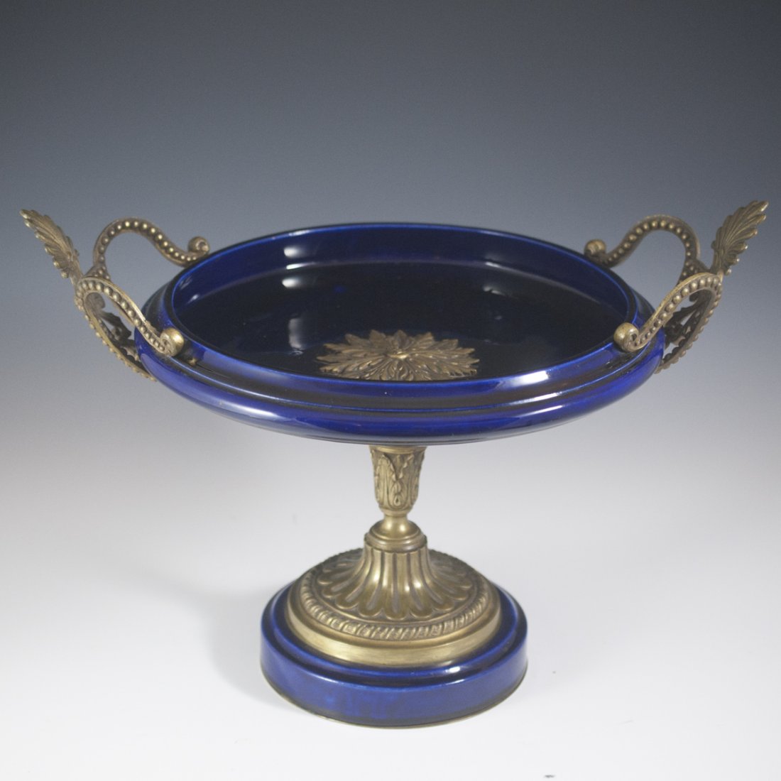 Antique Porcelain & Brass Compote (1 of 5)