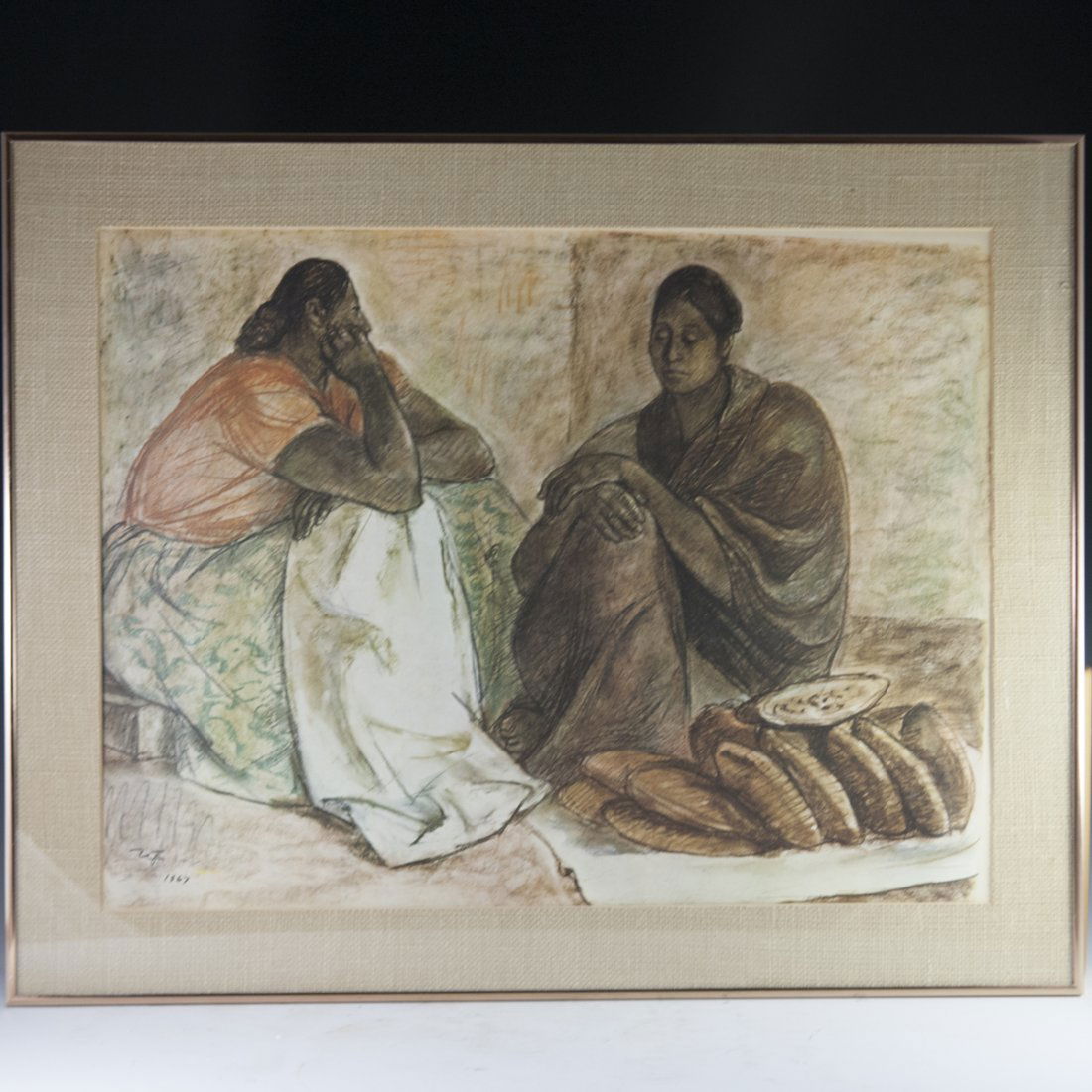 Francisco Zuniga (Mexican 1912-1998) Pastel on Paper (1 of 5)