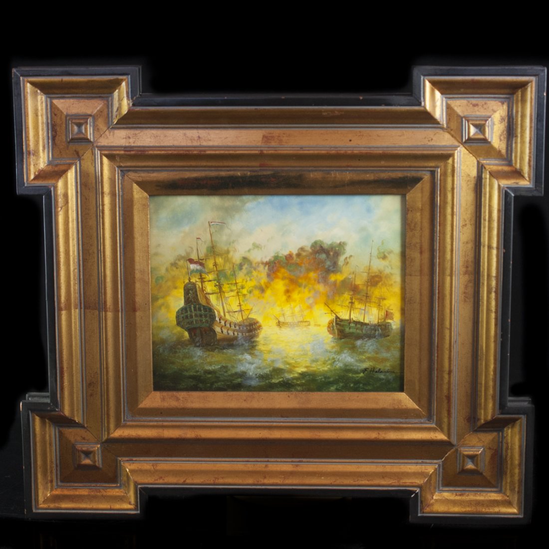 Signed Dutch Oil on Panel Painting (1 of 3)