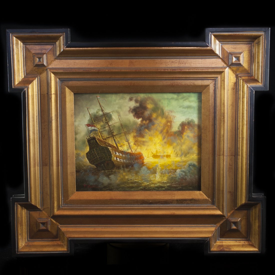 Signed Dutch Oil on Panel Painting (1 of 5)