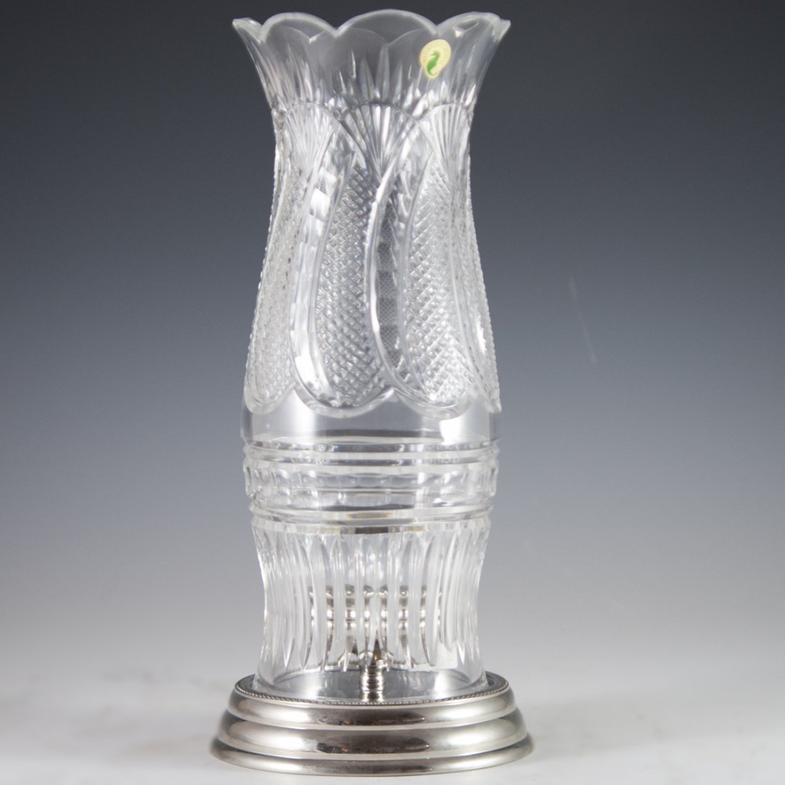 Waterford "Seahorse" Hurricane Lamp (1 of 6)
