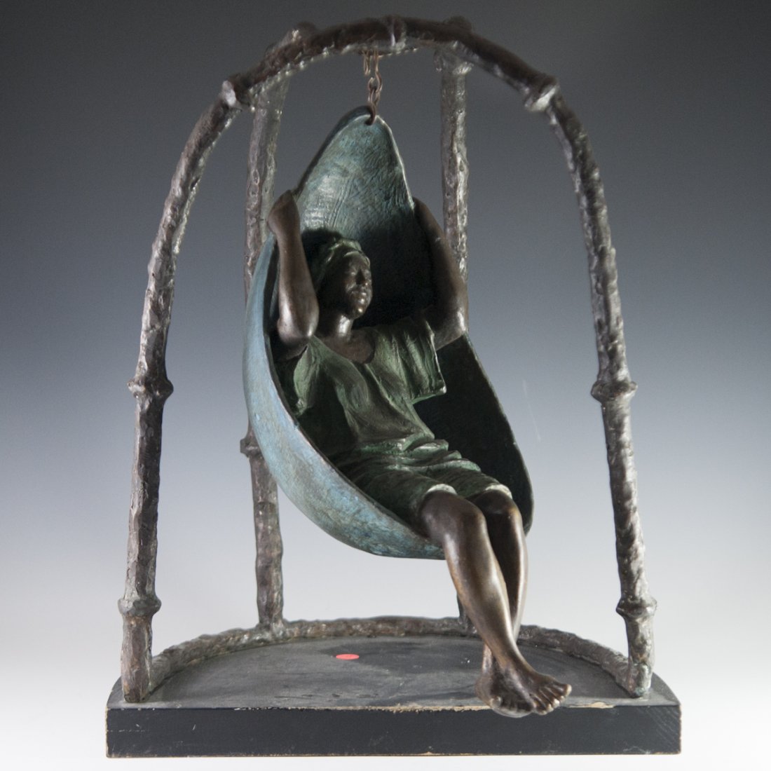 "Mujer en Columpio" Mexican Bronze (1 of 4)