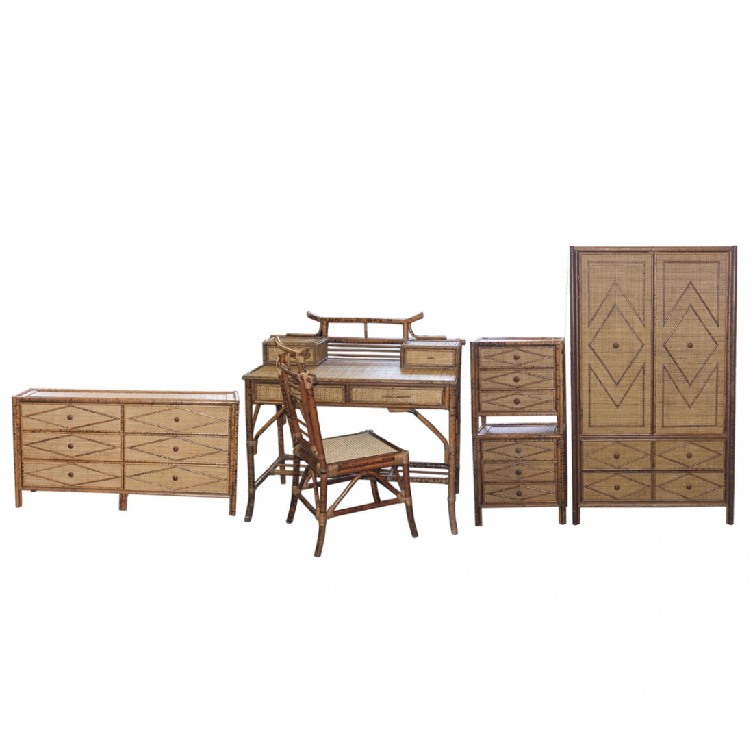 Vintage Wicker & Bamboo Furniture Set (1 of 7)