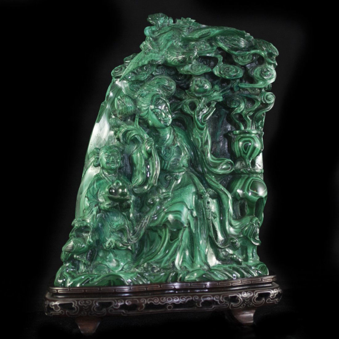 Chinese Malachite Sculpture (1 of 6)