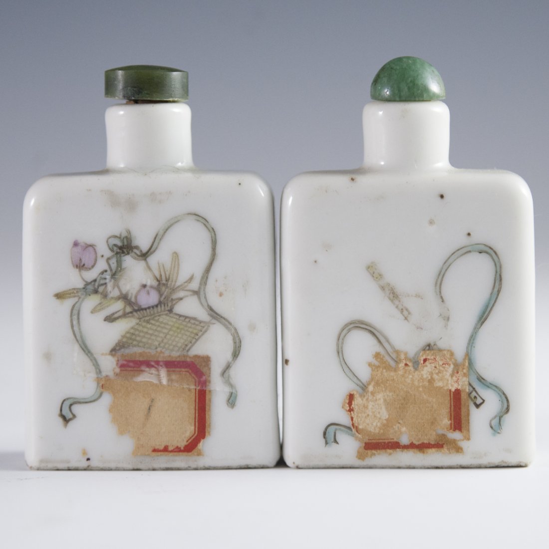 Pair of Antique Chinese Porcelain Snuff Bottles (1 of 4)