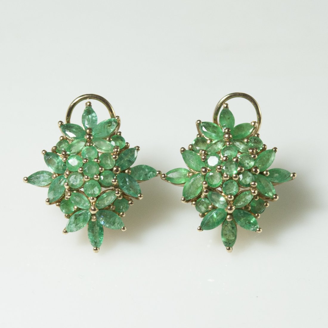 10kt Gold & Emerald Earrings (1 of 4)