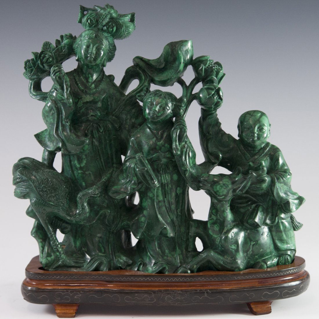 Antique Chinese Malachite Sculpture (1 of 5)