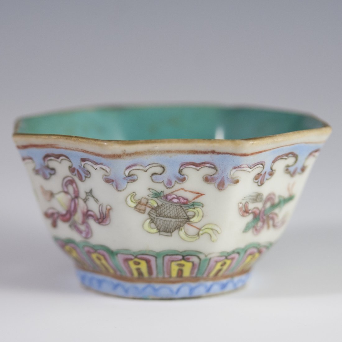 Chinese Enameled Porcelain Rice Bowl (1 of 5)