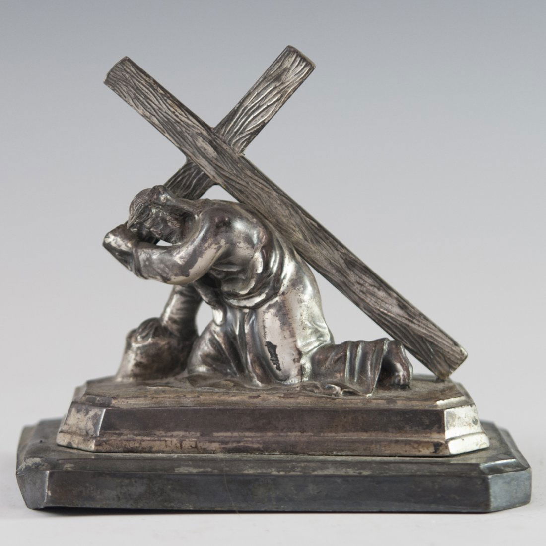 Goldscheider Silver Plated Religious Figurine (1 of 4)